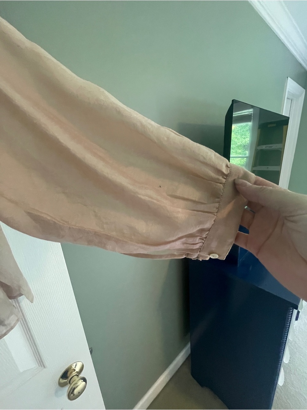 Nymane Light Blush Sheer Blouse | M - Picture 3 of 7